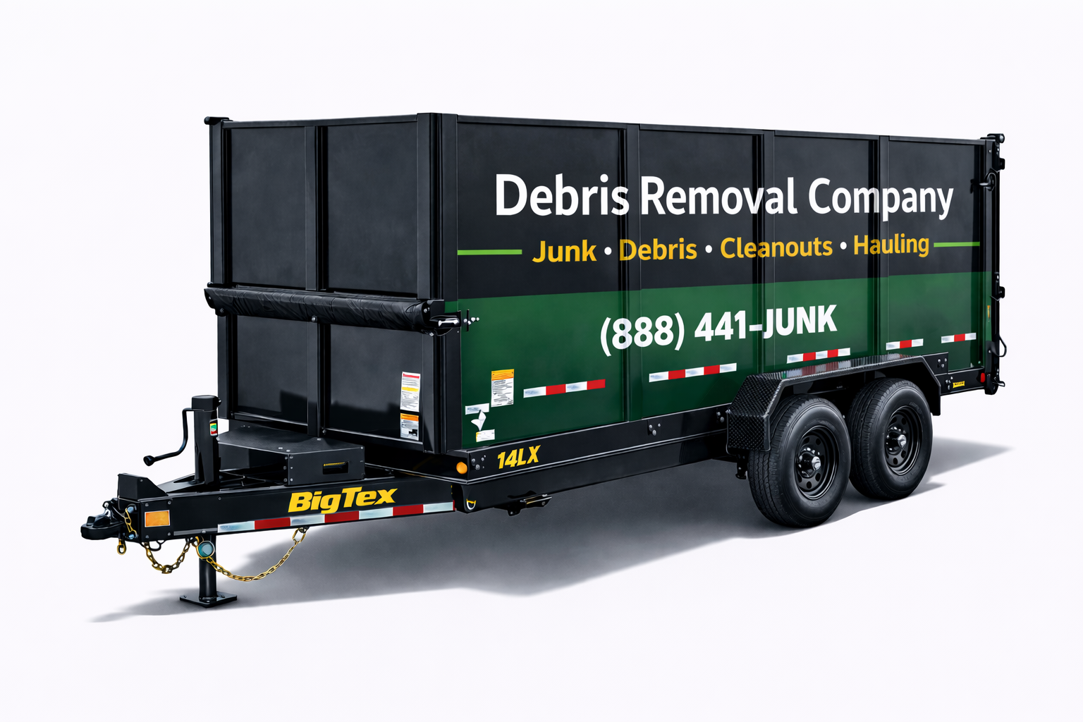 Debris Removal Company dump trailer